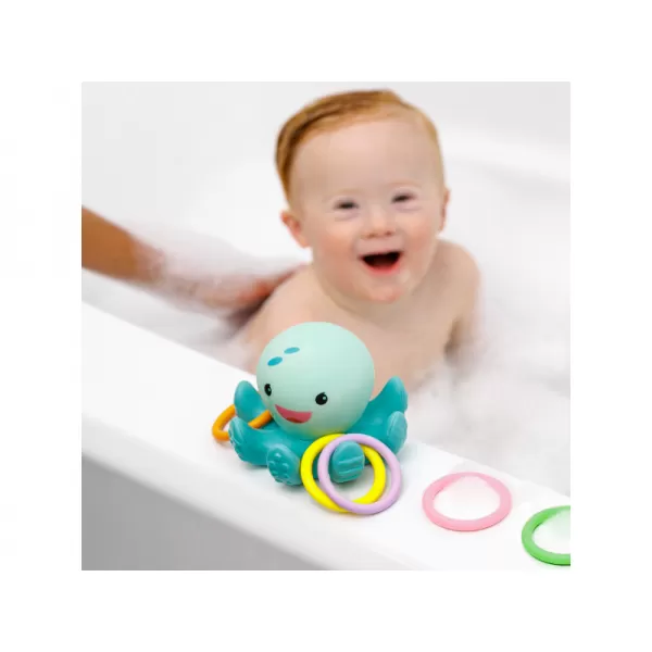 Infantino Svítící chobotnice s kroužky do koupele