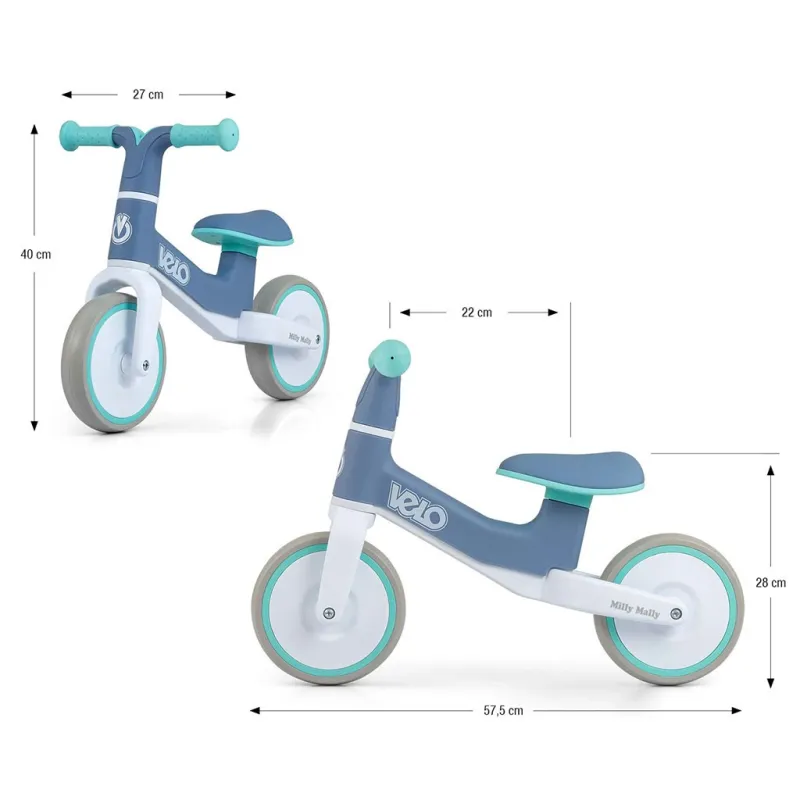 Milly Mally Dětské balanční kolo Velo Mint