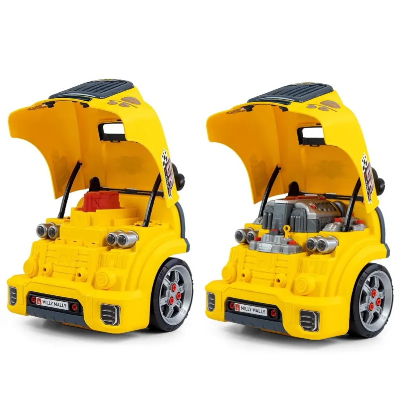 Milly Mally Realistický model přední části auta s otevírací kapotou N-GINE yellow