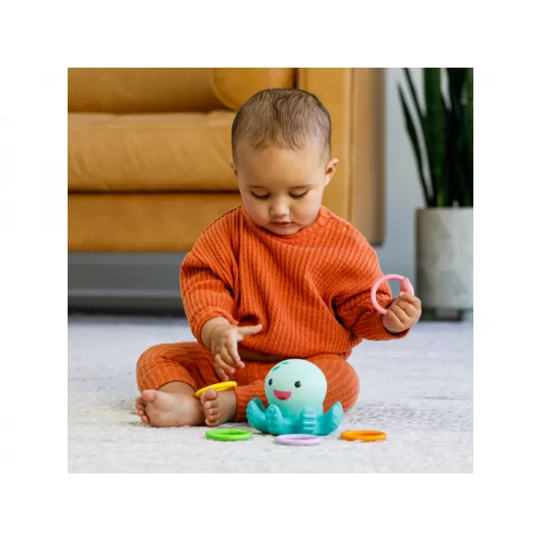 Infantino Svítící chobotnice s kroužky do koupele