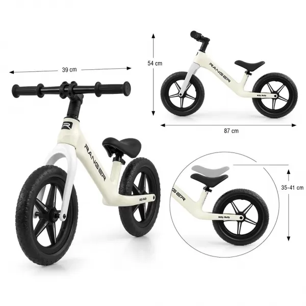 Milly Mally Dětské balanční kolo Ranger Flash White