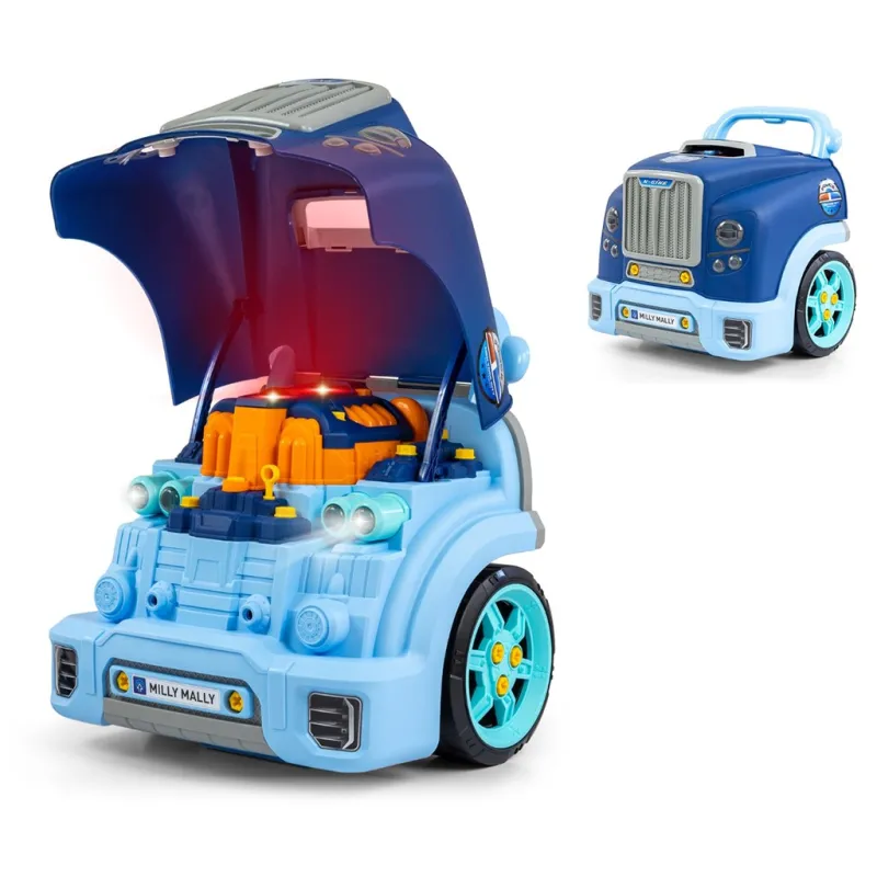 Milly Mally Realistický model přední části auta s otevírací kapotou N-GINE blue