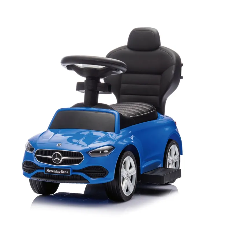 Milly Mally Odrážedlo s vodící tyčí MERCEDES C-Class Deluxe Blue