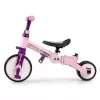 Milly Mally Dětská tříkolka 5v1 Optimus Max s vodící tyčí pink