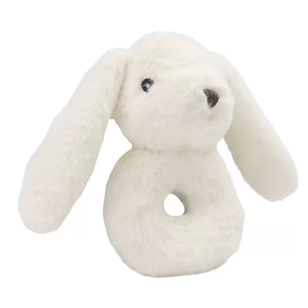 CARLO BABY Dárková sada s králíčkem, chrastítkem a dekou Bílá