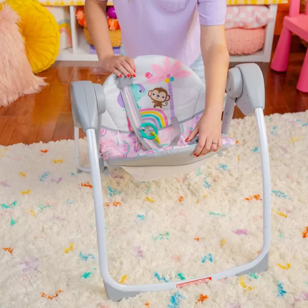 BRIGHT STARTS Houpačka s melodií Pink Paradise™ 0m+ do 9kg