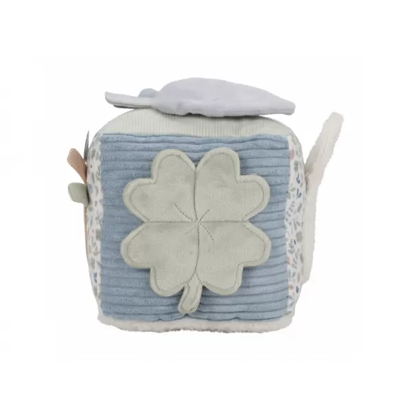 Little Dutch Kostka textilní s aktivitami králíček Miffy Lucky Leaves