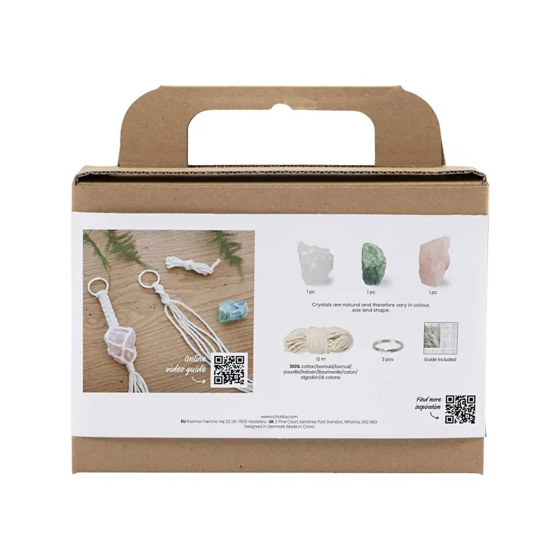 Creativ Company Kreativní sada Mini Craft Kit Macramé Key Rings