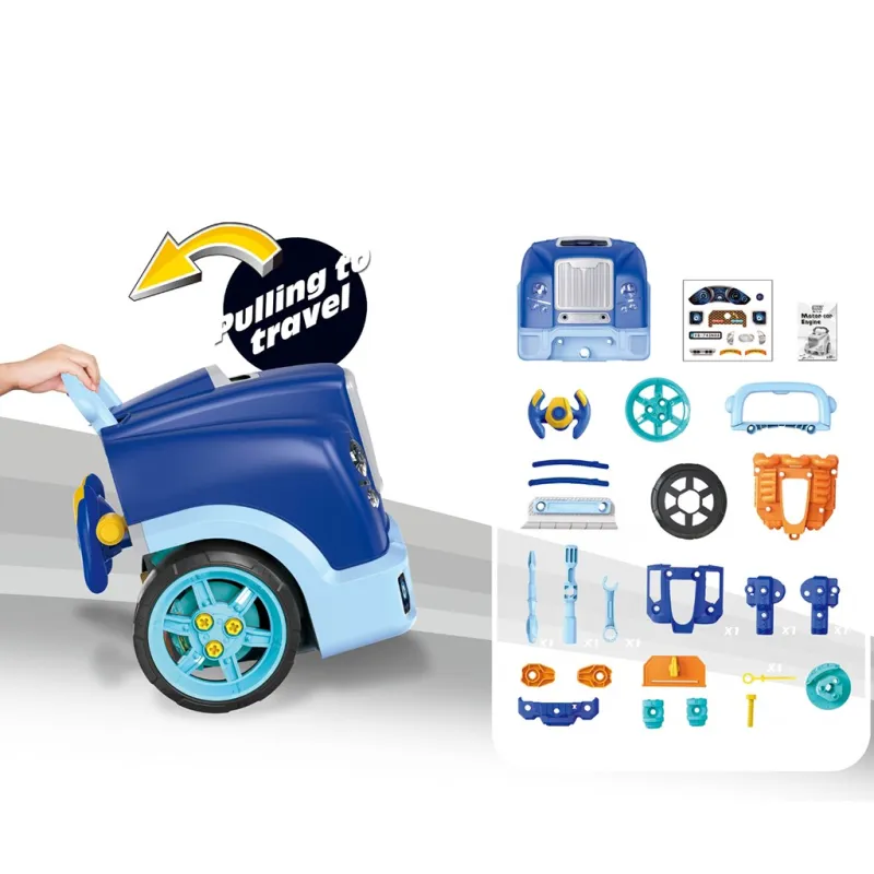 Milly Mally Realistický model přední části auta s otevírací kapotou N-GINE blue