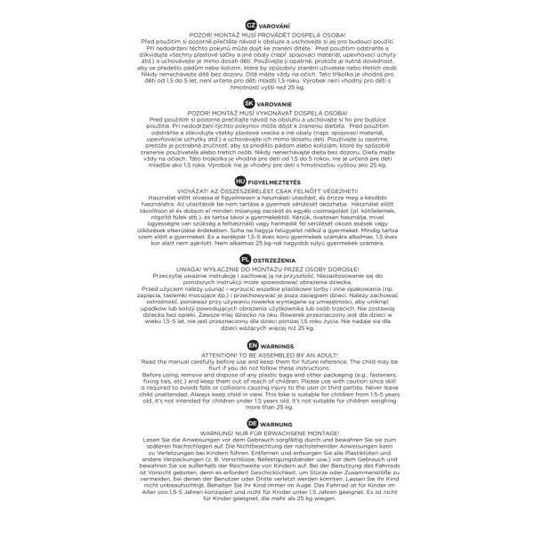 PETITE&MARS Tříkolka multifunkční 5v1 Turbo