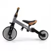 Milly Mally Dětská tříkolka 4v1 Optimus Plus s vodící tyčí grey