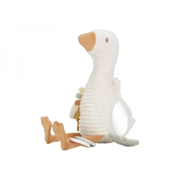 Little Dutch Husa plyšová s aktivitami Newborn Naturals