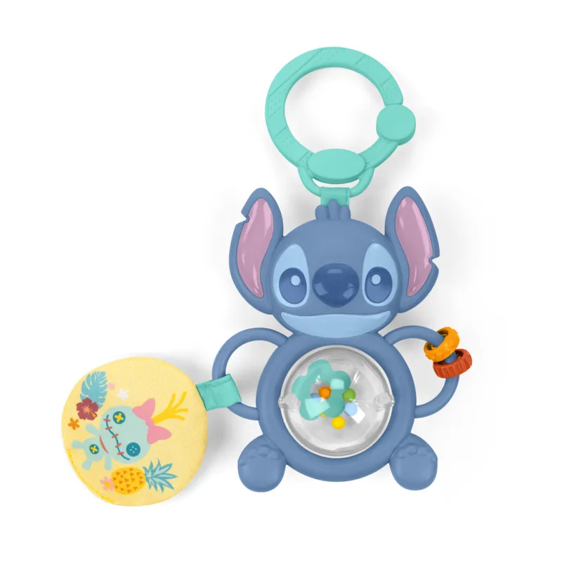 BRIGHT STARTS Hračka na C kroužku senzorická Stitch Tummy Tumble™ 0m+
