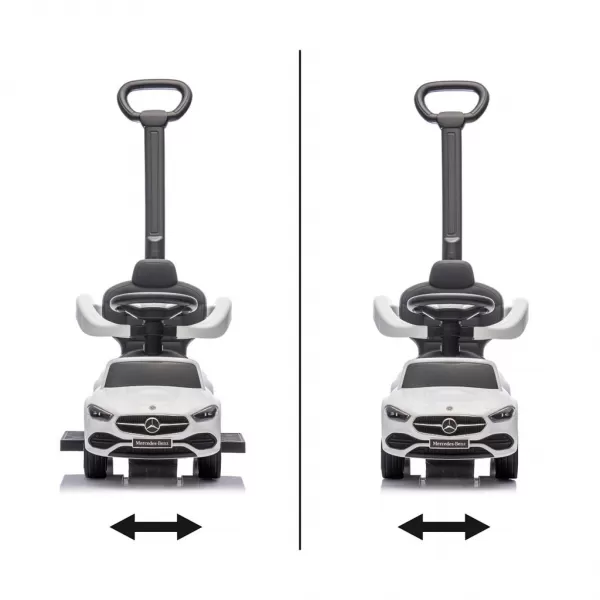 Milly Mally Odrážedlo s vodící tyčí MERCEDES C-Class Deluxe White