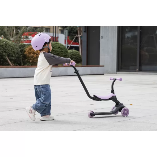 QPLAY Koloběžka / odrážedlo Sema Evo s LED světly, věk 1 - 6 let, do 50 kg