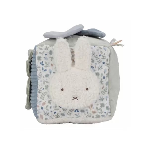 Little Dutch Kostka textilní s aktivitami králíček Miffy Lucky Leaves