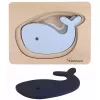 KINDSGUT Dřevěné puzzle velryba