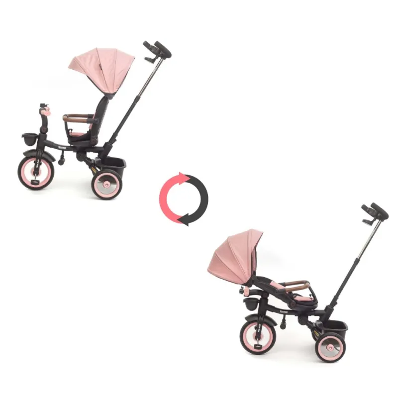 Milly Mally Luxusní dětská tříkolka s osvětlením Twinkle pink