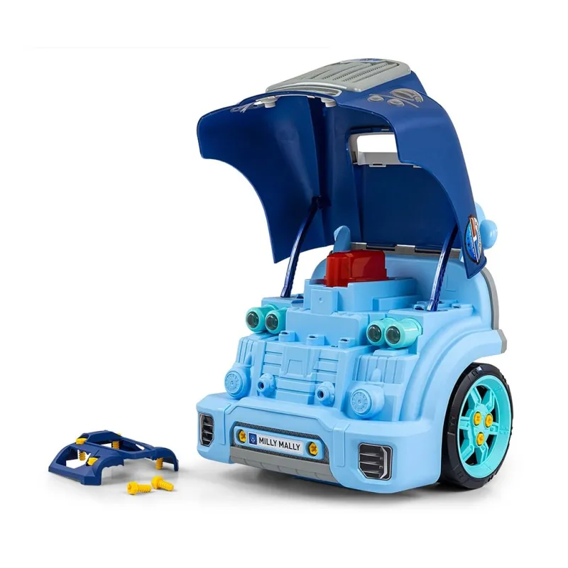 Milly Mally Realistický model přední části auta s otevírací kapotou N-GINE blue