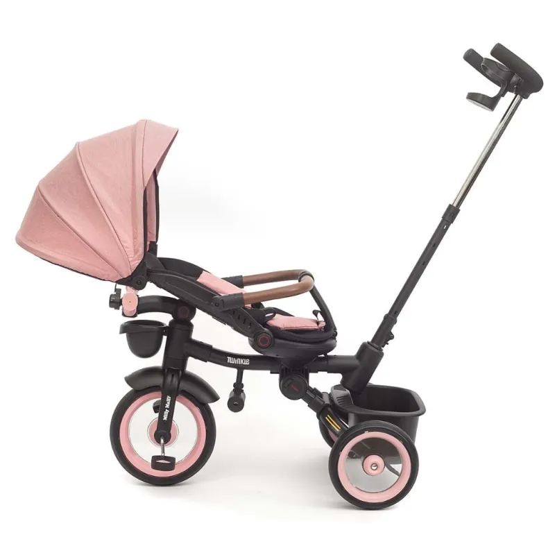 Milly Mally Luxusní dětská tříkolka s osvětlením Twinkle pink