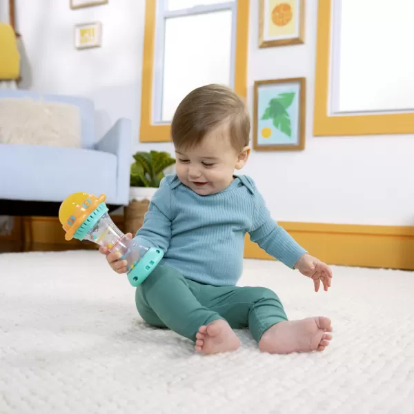 BRIGHT STARTS Hračka hudební chrastítko sluníčko Just for Sun™ 6m+