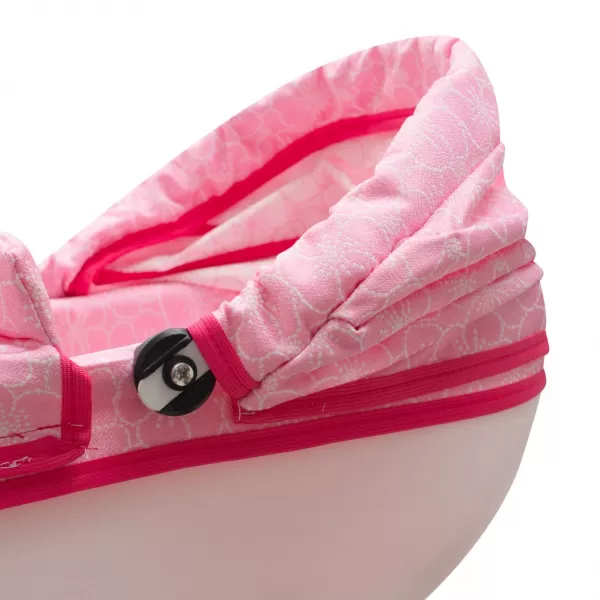 New Baby Luxusní dětský kočárek pro panenky COMFORT růžový