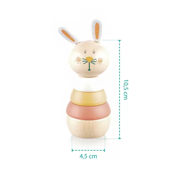 Zopa Dřevěné nasazovací zvířátko, Rabbit