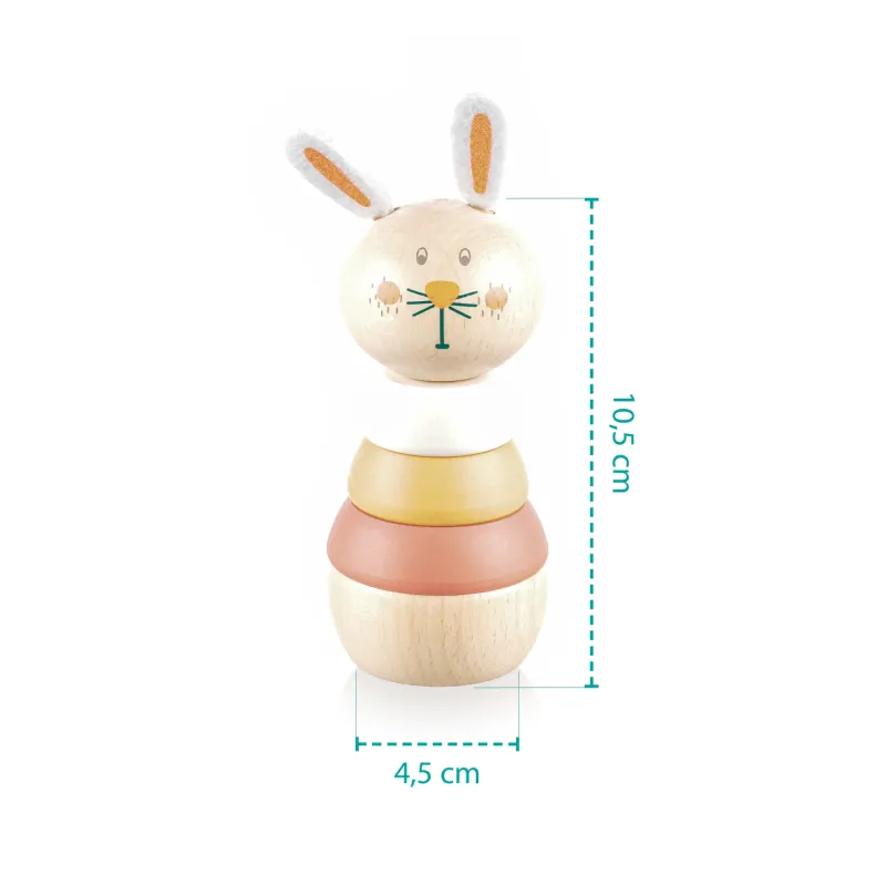 Zopa Dřevěné nasazovací zvířátko, Rabbit