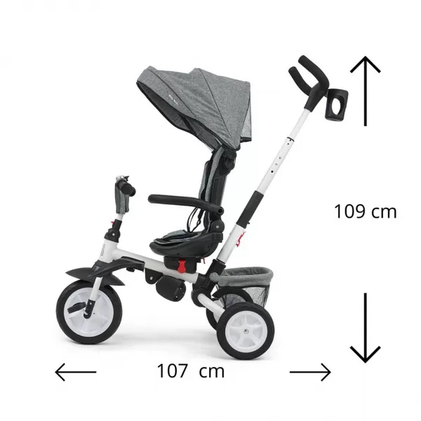 Milly Mally Dětská tříkolka 6v1 Stanley grey