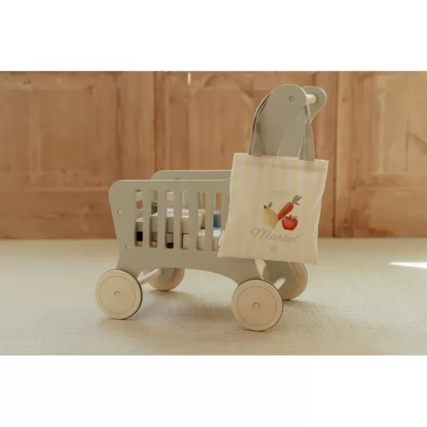 Little Dutch Nákupní vozík s doplňky dřevěný