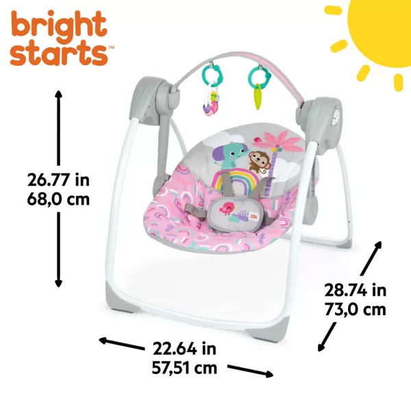 BRIGHT STARTS Houpačka s melodií Pink Paradise™ 0m+ do 9kg