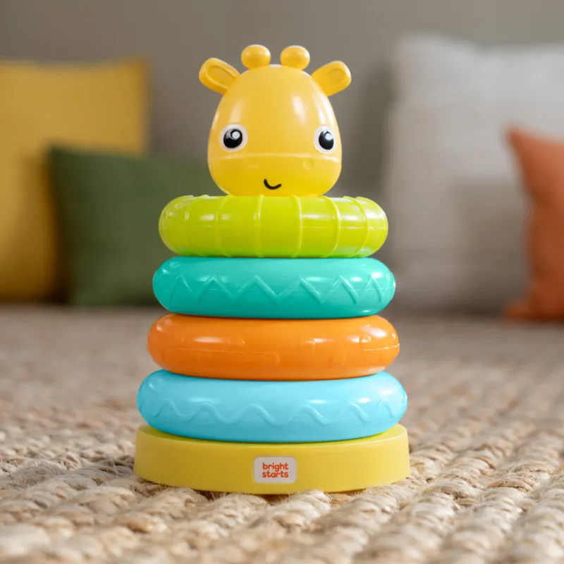 BRIGHT STARTS Hračka stohovací věž žirafa Giraffe Tower™ 6m+