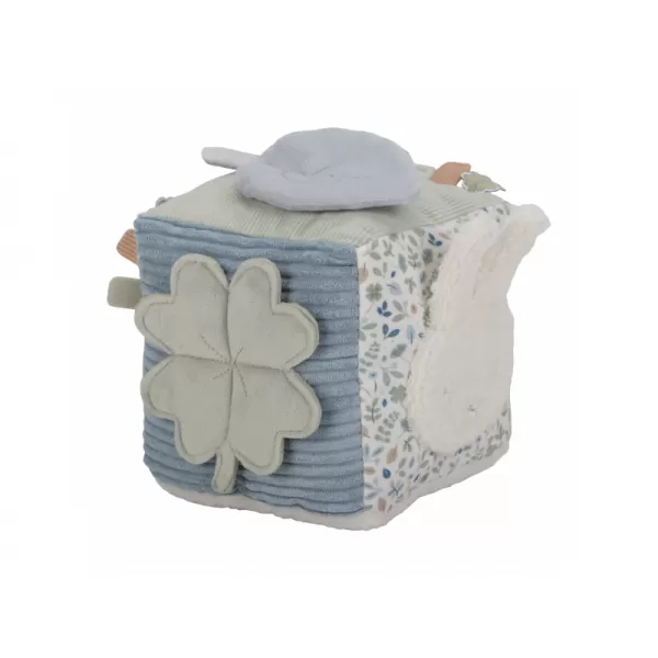 Little Dutch Kostka textilní s aktivitami králíček Miffy Lucky Leaves