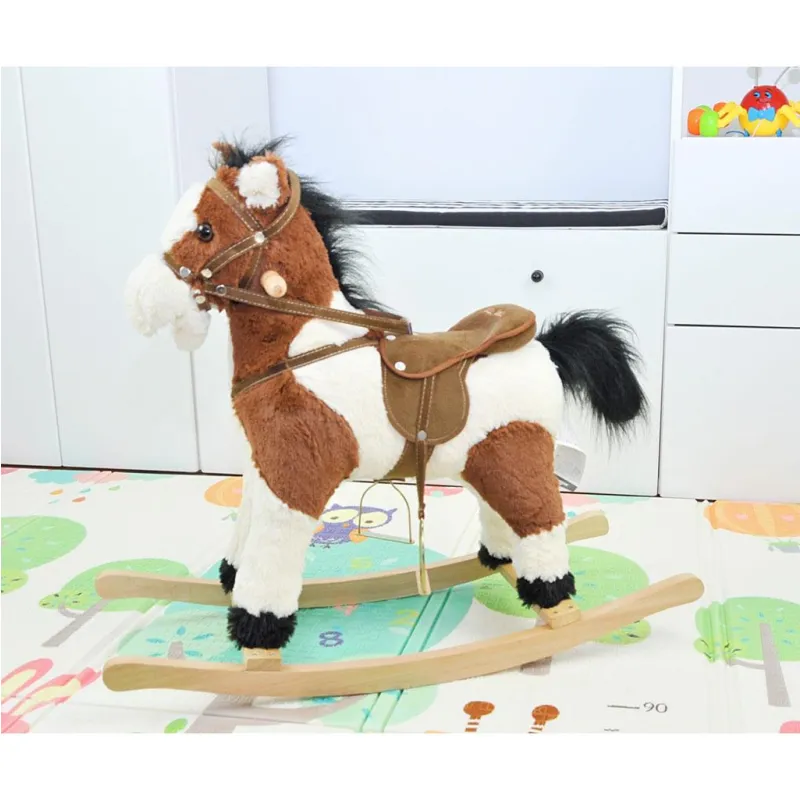 Milly Mally Houpací koník s melodií Jurášek tmavě hnědý