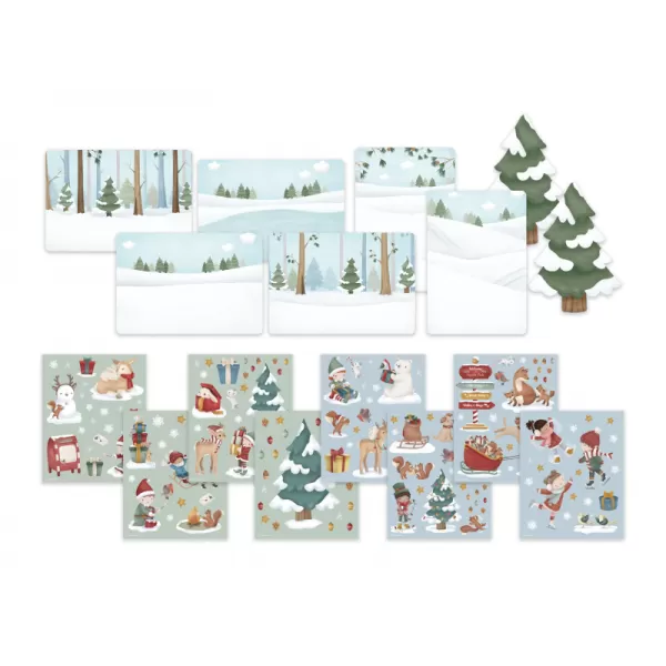 Little Dutch Sada se samolepkami Vánoční přání