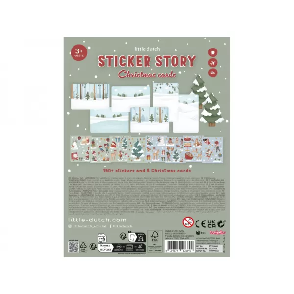 Little Dutch Sada se samolepkami Vánoční přání
