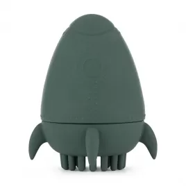 PETITE&MARS Hračka silikonová do vody s kartáčkem Splashy Rocket 6m+