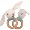 MEALINI Chrastítko s dřeveným kroužkem Zajíc Hugo