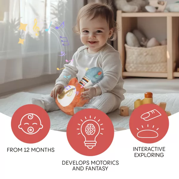 Zopa Plyšová hudební hračka 3v1, My first guitar