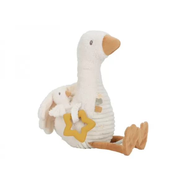 Little Dutch Husa plyšová s aktivitami Newborn Naturals