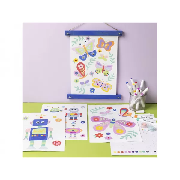 Creativ Company Kreativní sada Craft Kit Colouring Butterfly & Robot