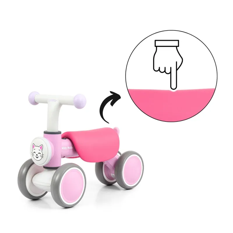 Milly Mally Dětské odrážedlo York pink