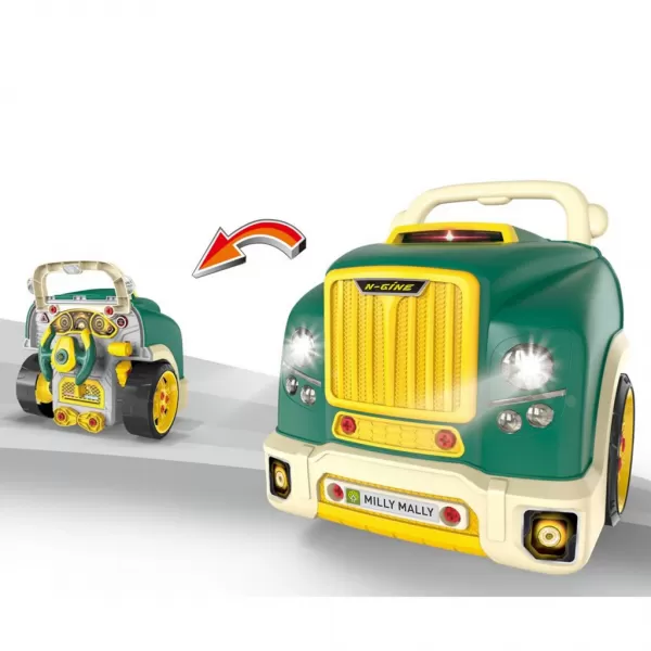 Milly Mally Realistický model přední části auta s otevírací kapotou N-GINE green