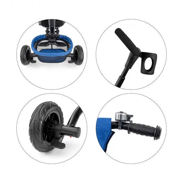 Milly Mally Dětská tříkolka 6v1 Stanley navy-black