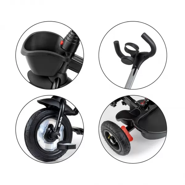 Milly Mally Dětská tříkolka Movi black-pink