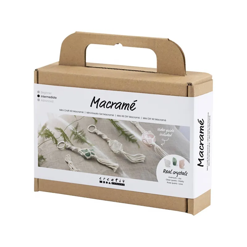 Creativ Company Kreativní sada Mini Craft Kit Macramé Key Rings