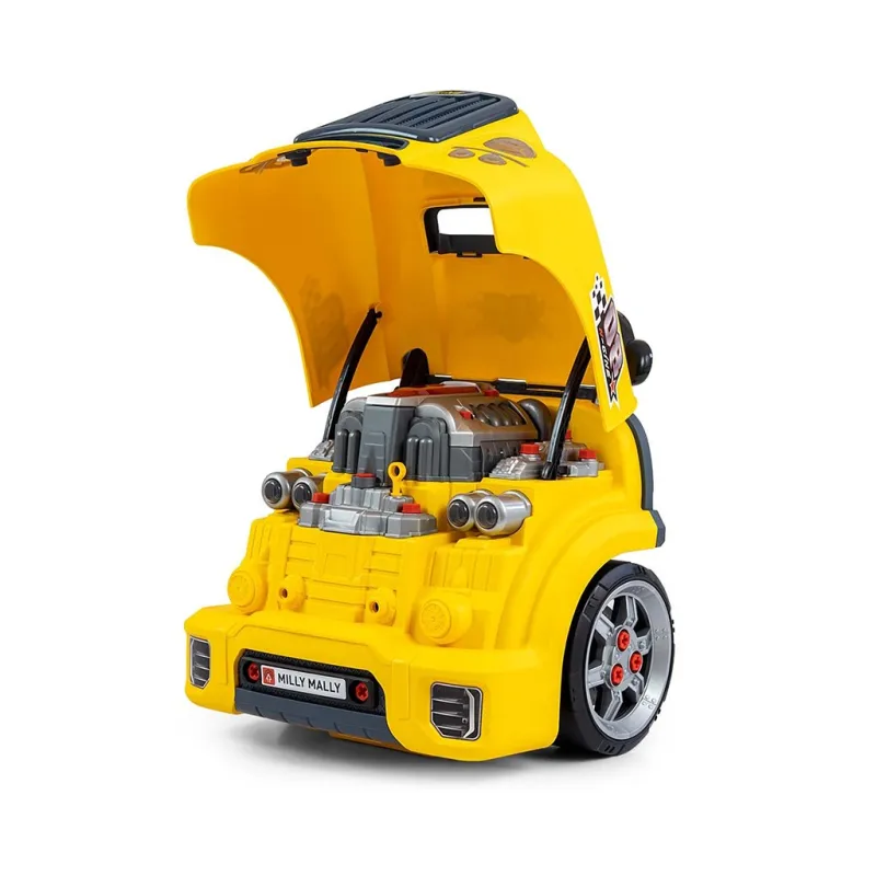 Milly Mally Realistický model přední části auta s otevírací kapotou N-GINE yellow
