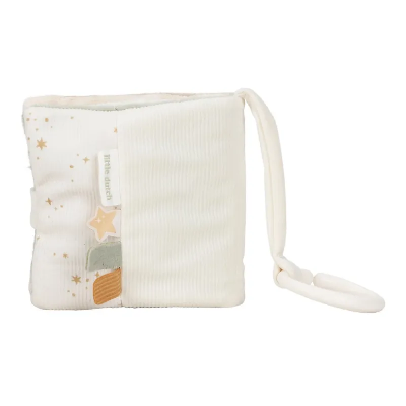 Little Dutch Závěsná textilní knížka s aktivitami Newborn Naturals