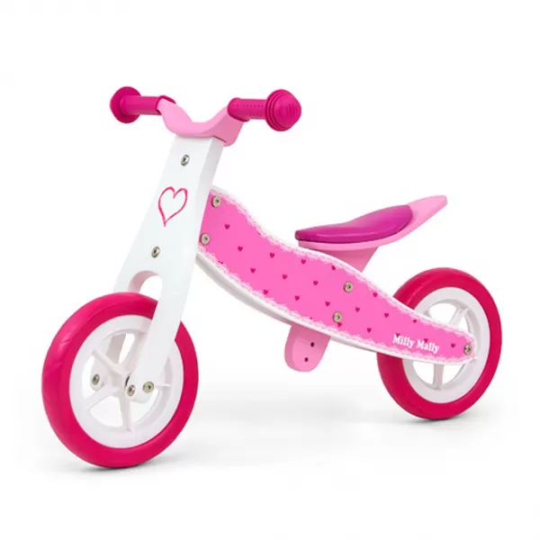 Milly Mally Dětské multifunkční odrážedlo 2v1 Cool Hearts