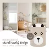 Sipo Koš na hračky se šňůrkou, skládací bavlněný / 43 l, Teddy Bear Beige